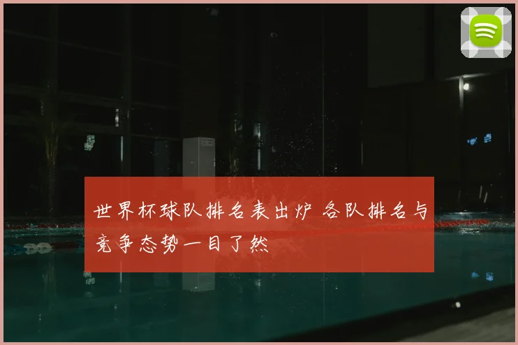 世界杯球队排名表出炉 各队排名与竞争态势一目了然