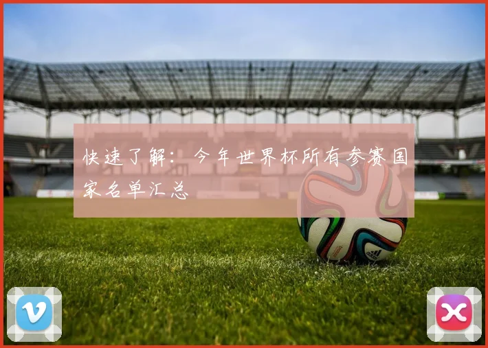 快速了解：今年世界杯所有参赛国家名单汇总